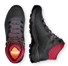 Mammut Wanderschuhe Nova Mid IV GTX (All-Terrain, Nubukleder, wasserdicht) schwarz/rot Damen